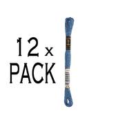 12x Anchor Sticktwist 8m, bleu acier, coton, couleur 978, 6 fils