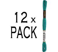 12x Anchor Sticktwist 8m, vert jade, coton, couleur 189, 6 fils