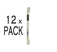 12x Anchor Torsade 8m, vert pâle, coton, couleur 1042, 6 fils