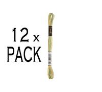12x Anchor Torsade adhésive Multi 8m, vert jaune menthe, coton, couleur 1353, 6 fils