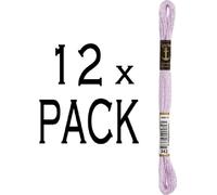 12x Anchor Twist pour broderie 8m, lavande, coton, couleur 342, 6 fils