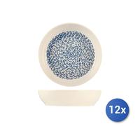 12X Assiettes H&H Fond Atlas En Grès Assorties 20 Cm