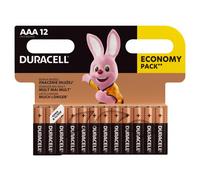 12x Batteries Alcalines Duracell AAA LR03 Duralock MN2400 1,5V