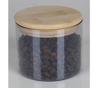 12x bocaux à provisions Couvercle en bambou Boîte Récipient Conservation Céréales Pâtes Riz