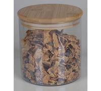 12x bocaux à provisions Couvercle en bambou Boîte Récipient Conservation Céréales Pâtes Riz