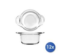 12X Bormioli Rocco Buffet Pentolini, Verre, Transparent, 14 Cm