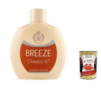 12x Breeze Classico 67 Deodorante Squeeze, Classico 67 Deodorant Squeeze, ohne Gas und ohne Aluminiumsalze 100 ML + Italian Gourmet polpa 400g