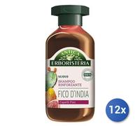 12x Bundle Antique Erboristeria Shampooing 250 Ml. Figue D'Inde Gain Fabriqué