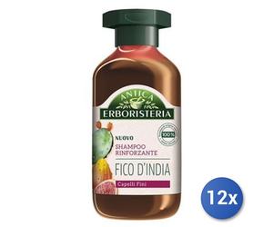 12x Bundle Antique Erboristeria Shampooing 250 Ml. Figue D'Inde Gain Fabriqué