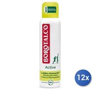 12X Bundle Borotalco Déodorant Spray 150 ML. Actif Cèdre/Lime Fabriqué En Italie