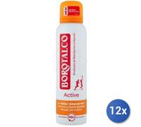 12X Bundle Borotalco Déodorant Spray Actif Orange Ml 150