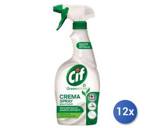 12X Bundle Cif Crème Dégraissante Trigger 650 Ml. Vert