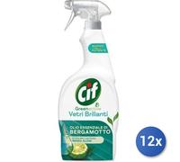 12X Bundle Cif Vitres 650 ML. Déclencheur Vert Berga Fabriqué En France