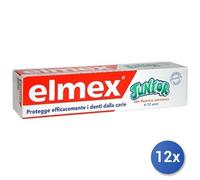 12X Bundle Elmex Dentifrice 75 Ml Junior 6-12 Ans