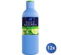 12x Bundle Felce Azzurra Frais Bergamote Et Fleurs De Cèdre 650 ML Bain Moussant