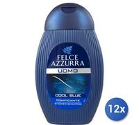 12X Bundle Felce Azzurra Shampooing Douche Cool Blue Tonifiant 250Ml