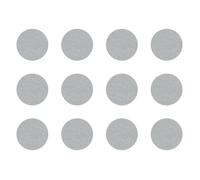 12x Cache vis adhésif autocollant diamètre 40mm protection bouchon trou meuble Aluminium F534