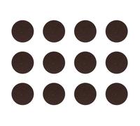 12x Cache vis adhésif autocollant diamètre 40mm protection bouchon trou meuble Chocolat marron fonce F520