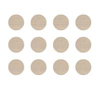 12x Cache vis adhésif autocollant diamètre 40mm protection bouchon trou meuble hetre clair F008