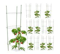 12x Cage tomate Tuteur plantes grimpantes cercle support 3 anneaux jardin balcon