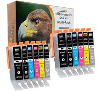 12X Cartouches D'Impression D&C Compatibles Avec Canon 550 551 Xl Pixma Ip-7200 Ip-7250 Ip-8750 Ix-6850 Mg-5450 Mg-5550 Mg-5650 Mg-5655 Mg-6350 Mg-6450 Mg-6650 Mg-7100 Mg-7150 Mg-7[ENC942452]