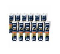12x Cartouches MSP108 mastic de fixation Hautes performance Multi Matériaux Blanc