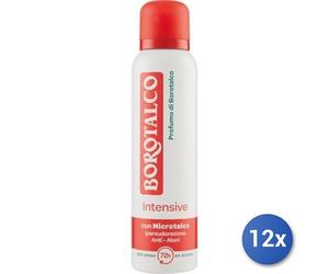 12x Ensemble Borotalco Déodorant Spray 150 Ml. Intensif Fabriqué En Italie