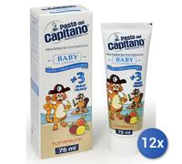 12x Ensemble Capitaine Dentifrice 75 Enfants +3 Ans Fruits