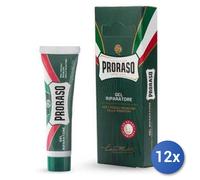 12X Ensemble De Gel Réparateur Pour Barbe 10 Ml. Proraso