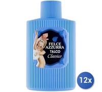 12X Ensemble De Talc Pot 200 Grammes Felce Azzurra