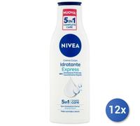 12X Ensemble Nivea Crème Corps Hydratante Express 250 Ml