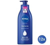 12x Ensemble Nivea Crème Corps Nutriente Pump 500 Ml