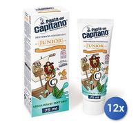 12X Ensemble Pâte Capitano Dentifrice 75 ML Junior 6+ Menthe