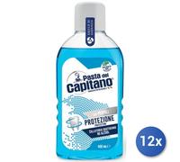 12X Ensemble Pâtes Capitano Bain De Bouche 400 ML. Protection Halitose/Gencives