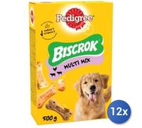 12x Ensemble Pédigree Friandise Pour Chien Biscuit 500 Grammes Biscrok