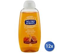 12x Ensemble Roberts Douche/Shampooing 200 Ml. Hydratant Miel/Érable