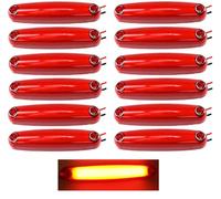 12x Feux De Gabarit Position Arrière 12-24V Rouge LED Effet Néon Camions et Poids lourds Remorque Chassis Agricole Chariots élévateurs Neuf
