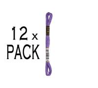 12x fil à broder Anchor 8m, violet, coton, couleur 110, 6 fils, UE