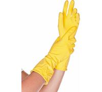 12x Hygostar 25908 gants de ménage Bettina jaune taille 10/XL latex floqué