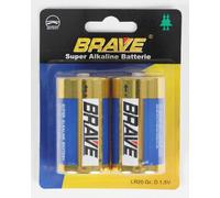 12x jeu de 2 piles alcalines Brave Super LR20 1,5V Gr.D grand paquet 24 pièces