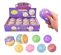 12x Jouets Doux Et Mignons en Forme De Boulette | Presse-boulettes Géantes | Dumplings avec Boîte À Vapeur | Mignonnes Paillettes Douces Apaisantes pour Relaxation Enfant Adultes