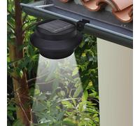 12x Lampes Solaires à LED d'Extérieur pour Clôture Noir Eclairage vidaXL