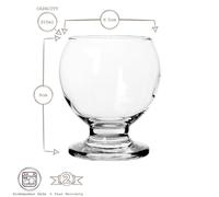 12x LAV 215ml Nectar Gobelets en Verre Eau Jus Cocktail Buvant Verres Ensemble