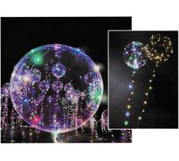 12x LED Ballon à hélium Ballon de baudruche Chaîne lumineuse multicolore Décoration de fête Mariage Fête de plage