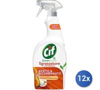 12X Lot Cif Dégraissant Déclencheur 650 Ml. Vinaigre Vert Et Bic