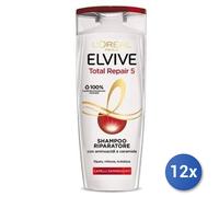 12X Lot Elvive Shampooing Réparation Totale 5 Pro-Kératine