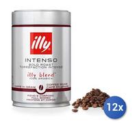 12x Lot Illy Café En Grains Torréfié Intense 250 g