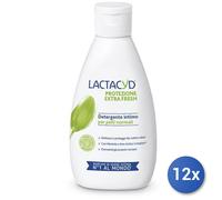 12x Lot Lactacyd Savon Intime 200 Ml. Protection Fresh