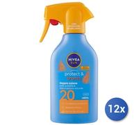 12x Lot Nivea Solaire 270 Ml. Fp20 Déclencheur Protect & Bronze 98334
