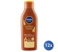 12X Lot Nivea Sun Lait Carotène FP 6 200 Ml